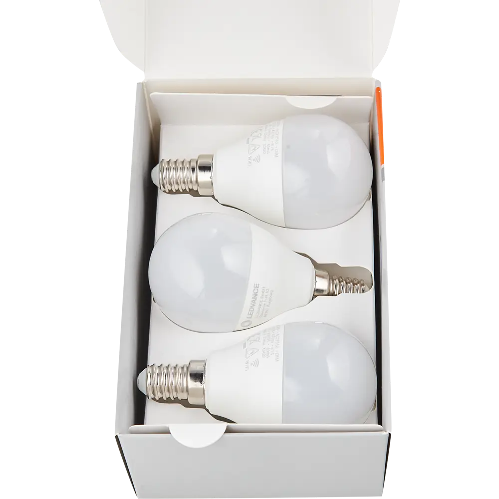 Набор умных ламп светодиодных Wi-Fi Osram Smart Plus E14 220-240 В 5 Вт шар малый матовая 470 лм, теплый белый свет, 3 шт 89143942 STLM-2191521 LEDVANCE  - Вид №3