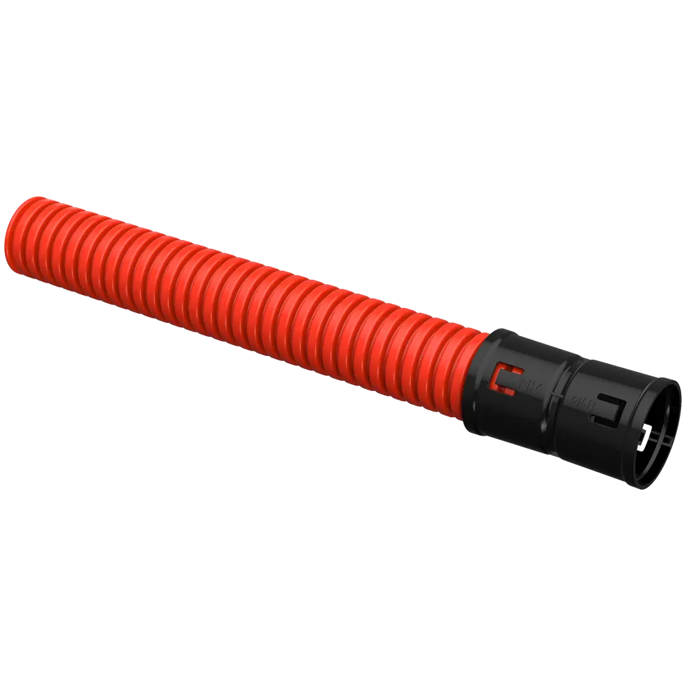 Труба гофрированная IEK D40 мм 50 м ПНД тяжелая цвет оранжевый STLM-2148129