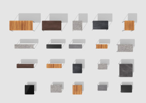 Прямоугольная Садовая консоль в ироко