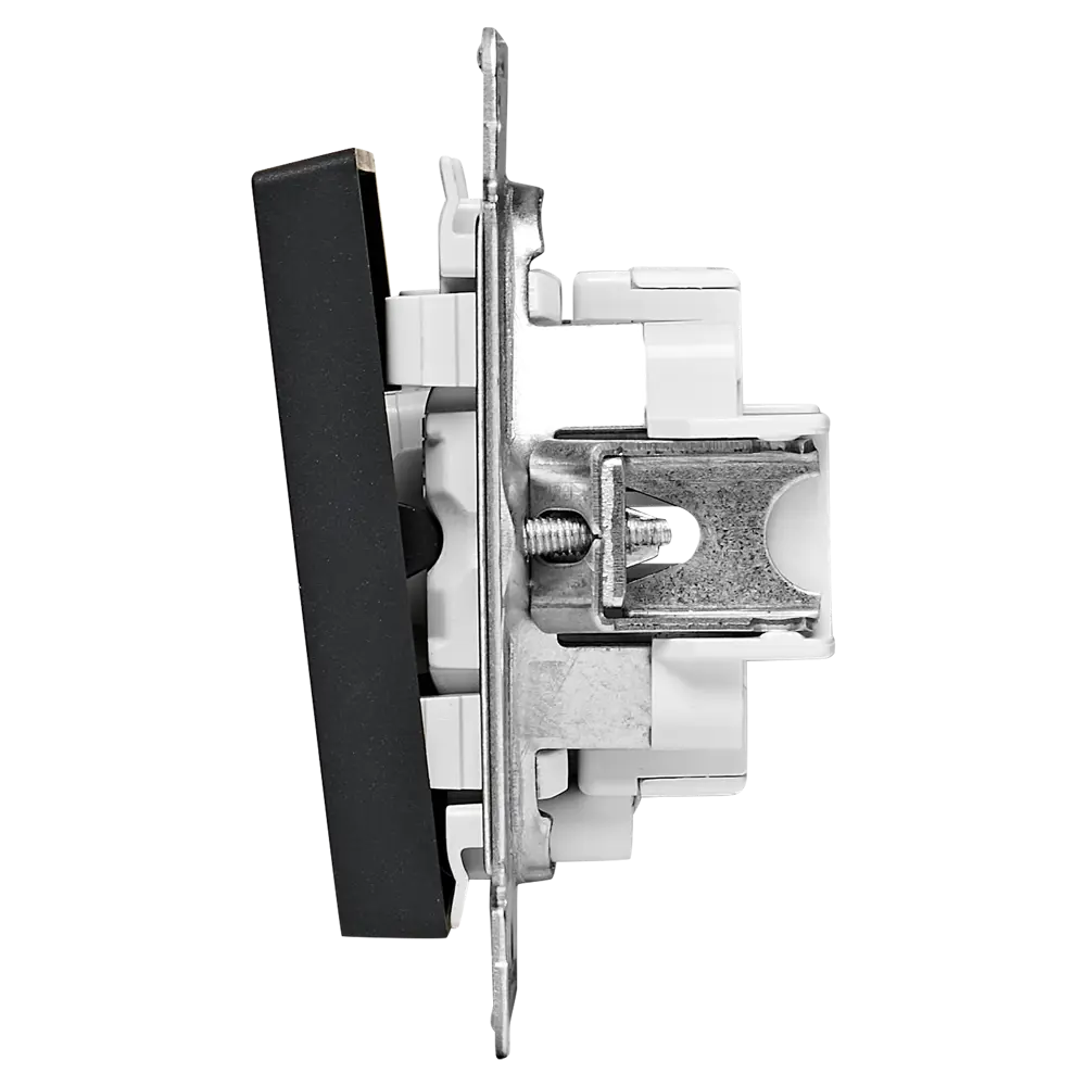 Выключатель встраиваемый Systeme Electric AtlasDesign 1 клавиша с подсветкой цвет базальт STLM-2044852 - Вид №3