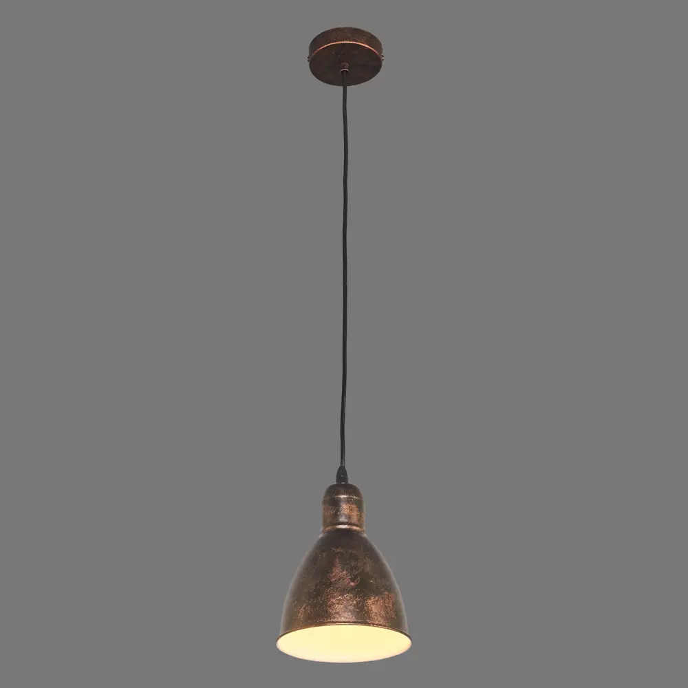 Подвесной светильник Eglo «Priddy» 1xE27x60 Вт, цвет медный/патина 18559726 STLM-2078085 