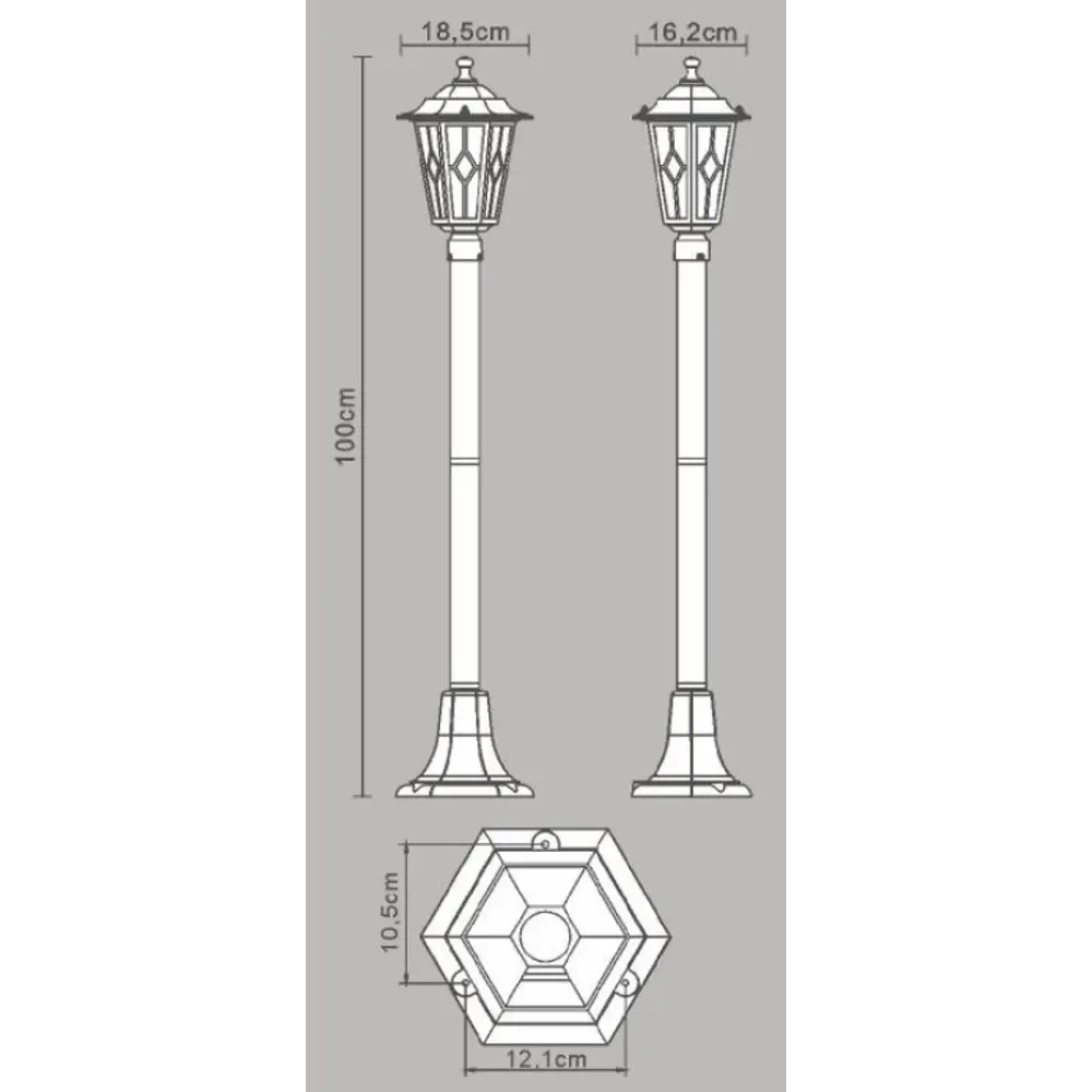 Столб уличный Inspire Tiffany 100 см STLM-2175217 - Вид №5