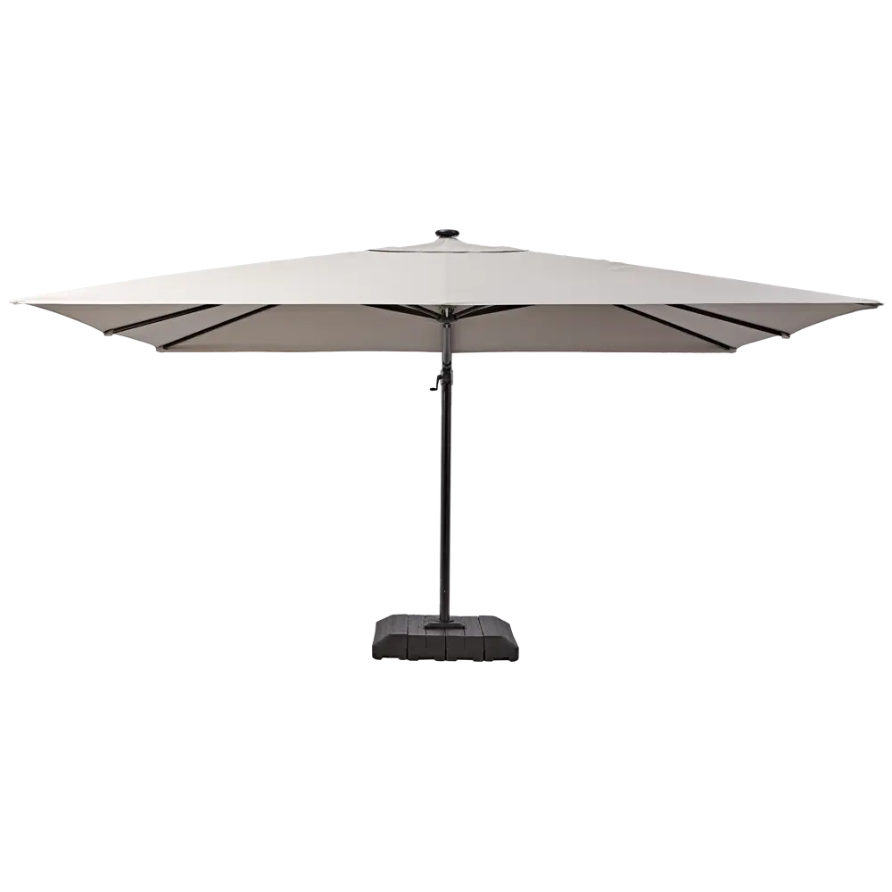Зонт садовый Naterial Sonora 2.8х3.9 м бежевый с подставкой STLM-2005796 - Вид №3