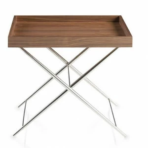 Приставной столик с металлическими ножками коричневый Calidez от Angel Cerda ANGEL CERDA  00-3865545 Коричневый