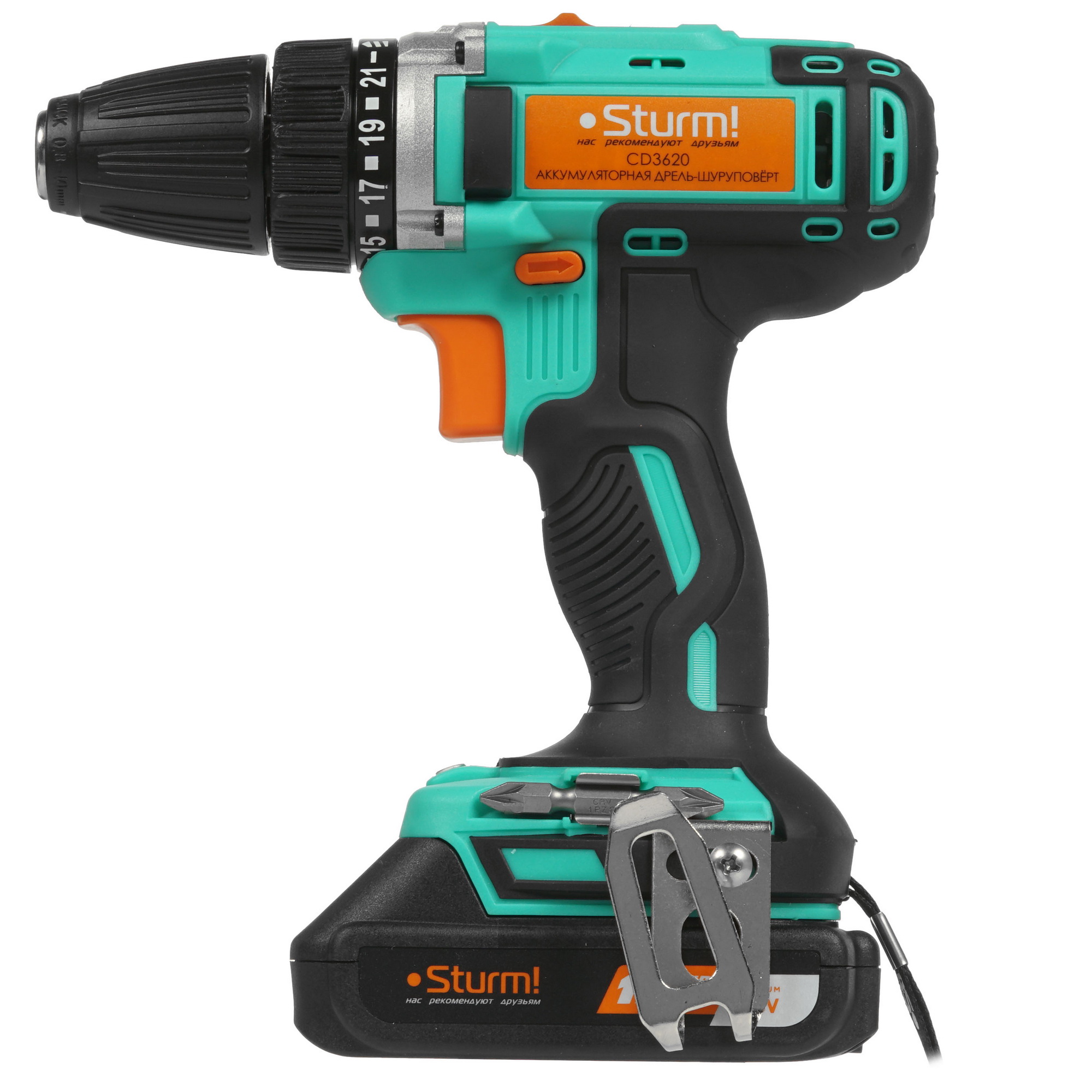 Дрель-шуруповерт Sturm! CD3620 1BatterySystem 18V 5319675 STDN-0130448