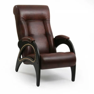 Кресло черное для отдыха "Модель 41" IMPEX ДИЗАЙНЕРСКИЕ 00-3885655 Коричневый;черный