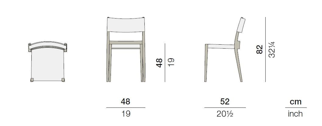 Штабелируемый садовый стул из полипропилена DEDON PLAY ARCH-00101927 - Вид №3