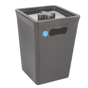 Контейнер для мусора Stockholm 24.5x24.5x33.3 см 15 л пластик цвет серый