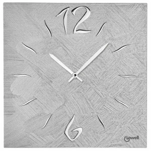Часы настенные кварцевые в деревянном корпусе 40х40 см серые Lowell LOWELL  00-3872988 Серый