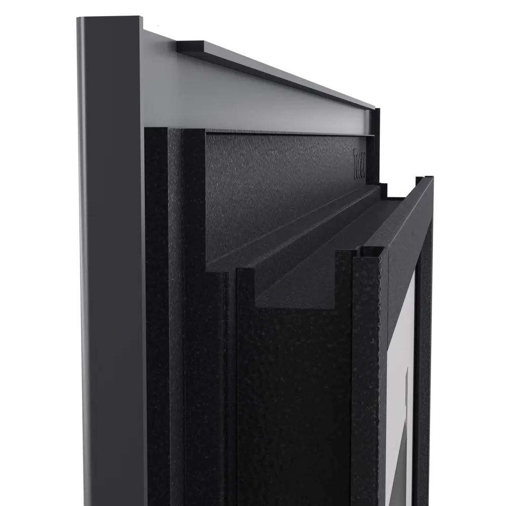 Дверь входная металлическая Гибсон 95x205 см правая скай беленый с зеркалом TOREX STLM-2023843 - Вид №12