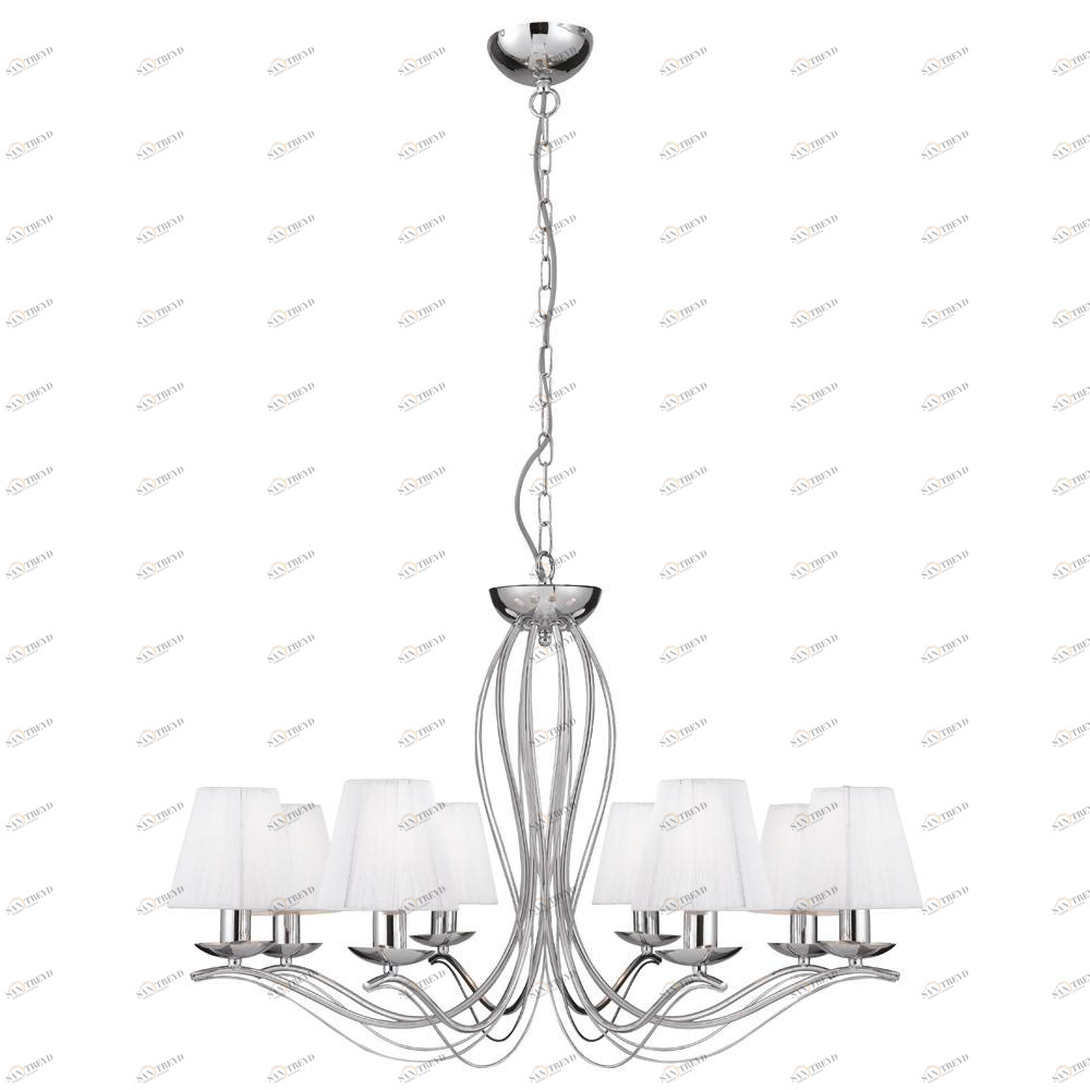 Подвесная люстра Arte Lamp Domain A9521LM-8CC ARTE LAMP ДИЗАЙНЕРСКИЕ, DOMAIN 056203 Белый 
