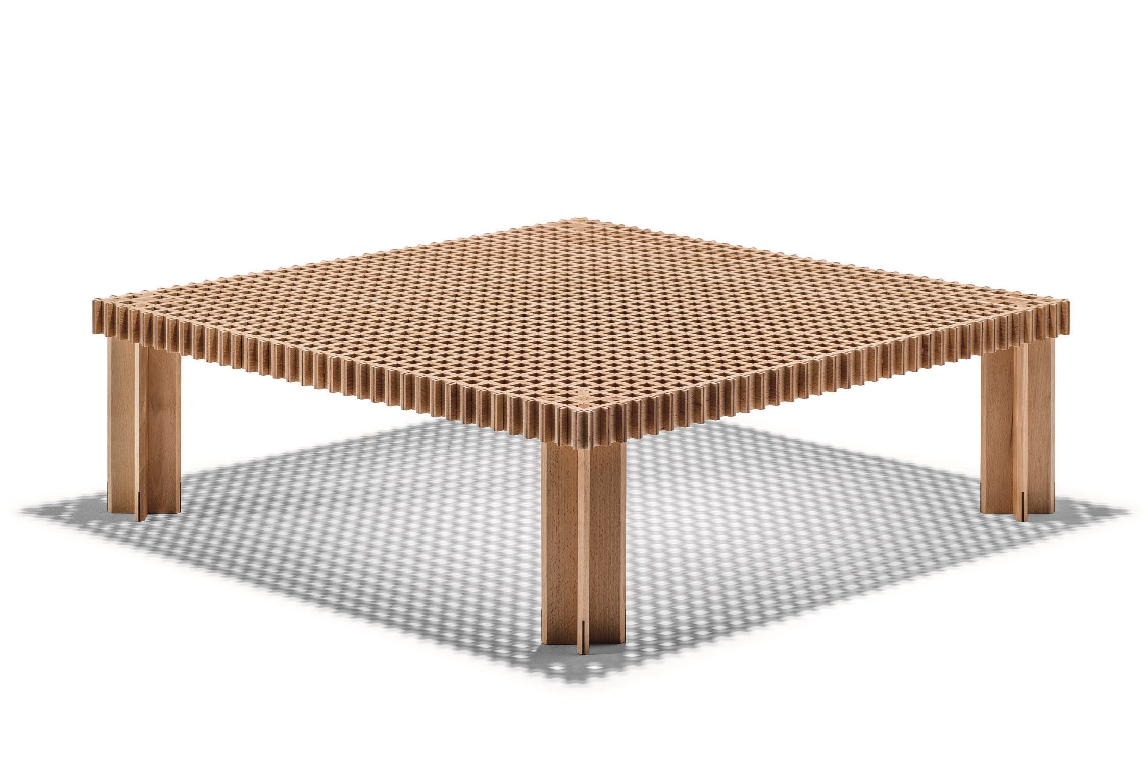 Квадратный журнальный столик из массива дерева Poltrona Frau коллекция-столы и стулья ARCH-00119806 - Вид №3