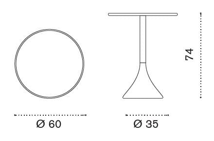 Круглый стол из тикового дерева и бетона Ethimo ARCH-00113009 - Вид №7