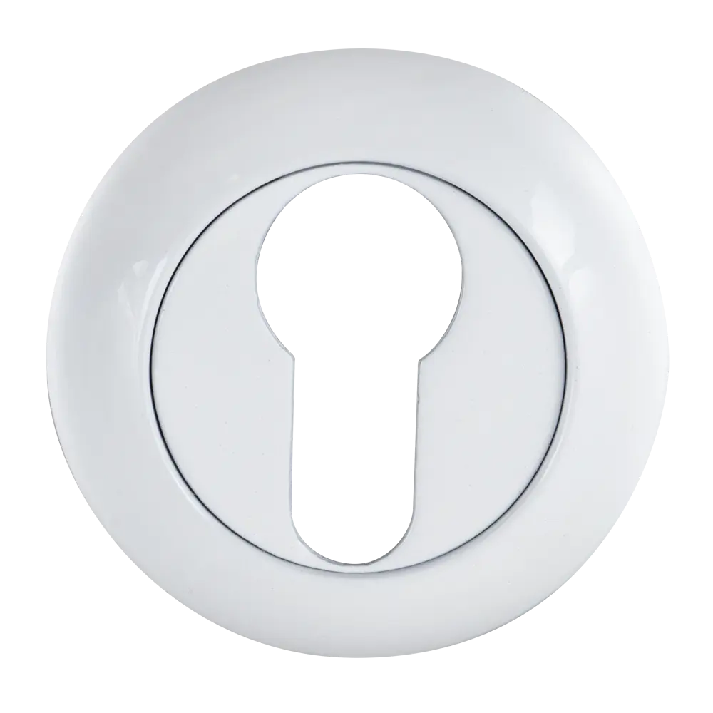 Накладка на цилиндр EDSON EDS-SC-R1 белая для защиты замочной скважины 85162465 STLM-0059243