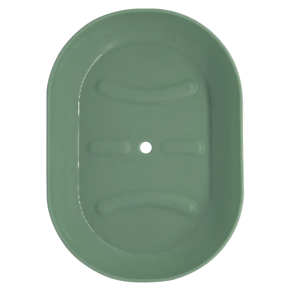 Мыльница BEROSSI Aqua LM с антискользящим дном в цвете Зеленая миля 85500174 STLM-0063436 - Вид №1