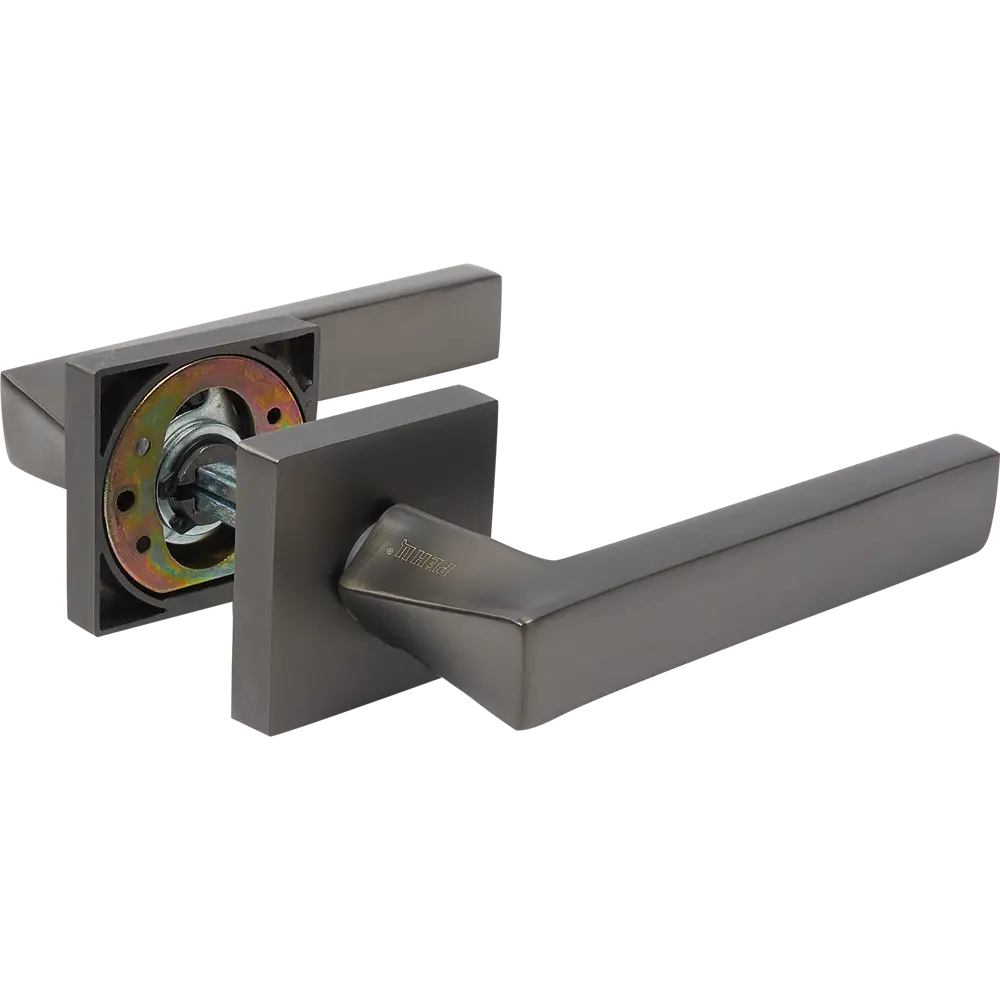 Ручка дверная на розетке Reinz Равенна, цвет матовый черный никель RENZ STLM-2188444