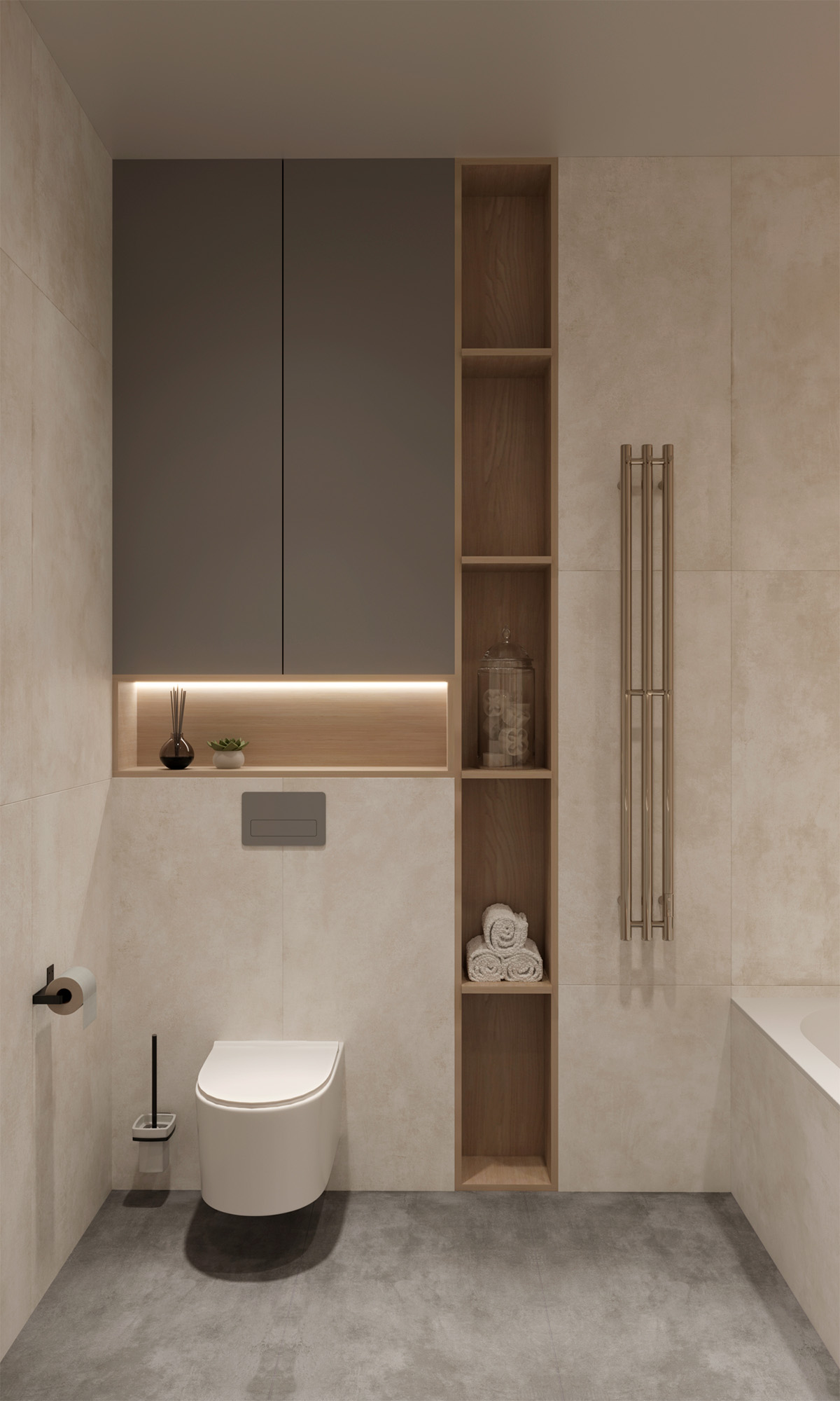 Керамогранит CEMENTUM BIANCO 60х120 Arcadia Ceramica RT7002-A - Вид №2
