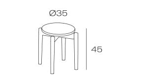 Штабелируемый стул из бука Vergés Сельва ARCH-00032481 - Вид №2