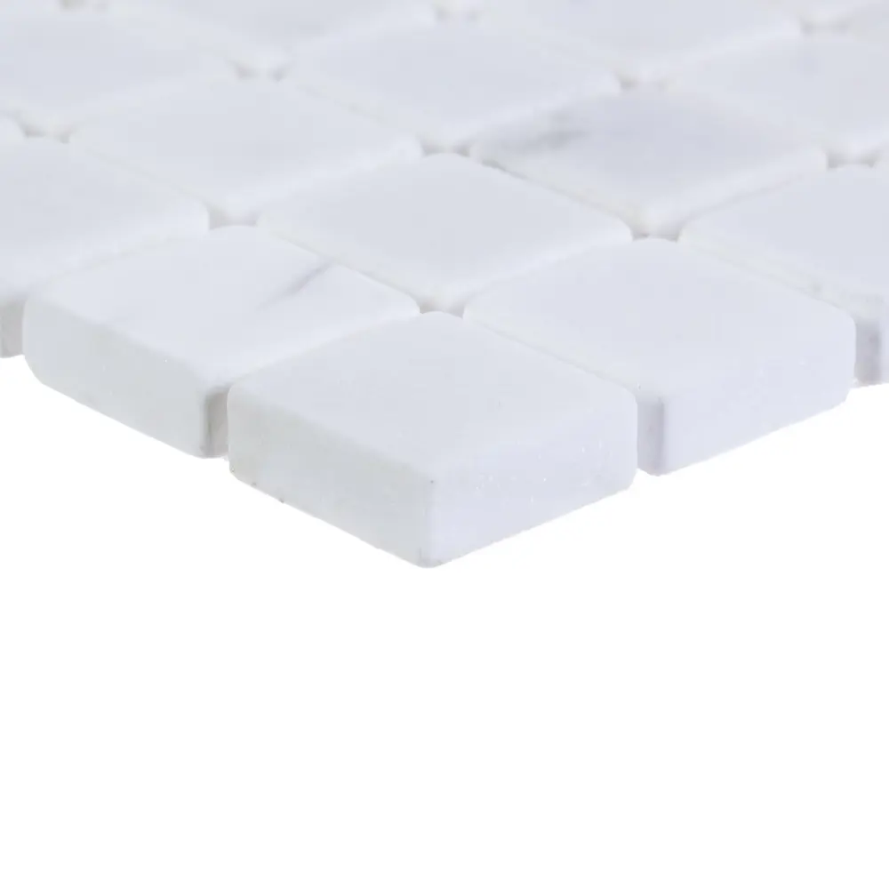 Мозаика мраморная Artens Cuby 30x30 см цвет белый STLM-2041205 - Вид №3