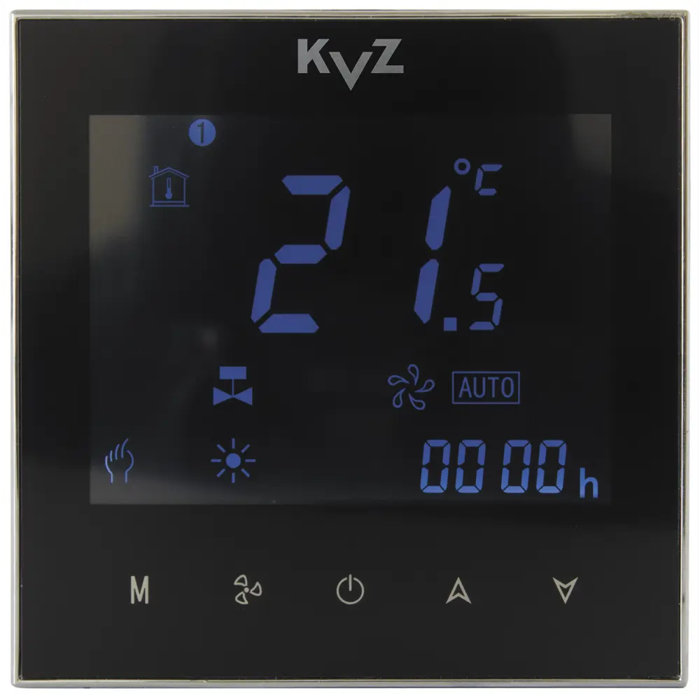91331746 Термостат для внутрипольного конвектора KVZ КТ-210/B электронный программируемый цвет черный STLM-0939571