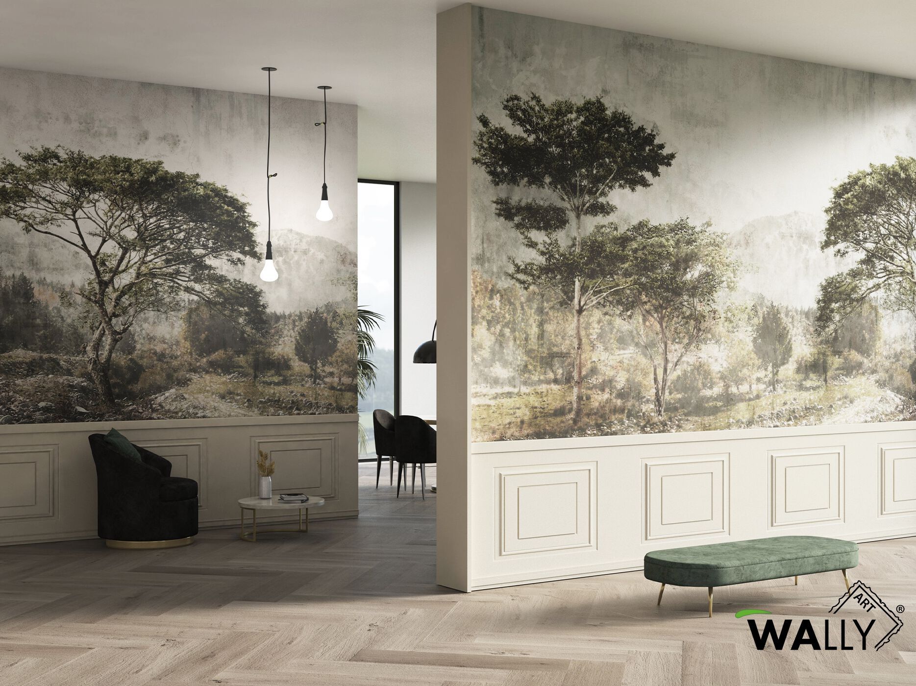 Моющиеся нетканые обои WALLYART Lacollection ARCH-00086905