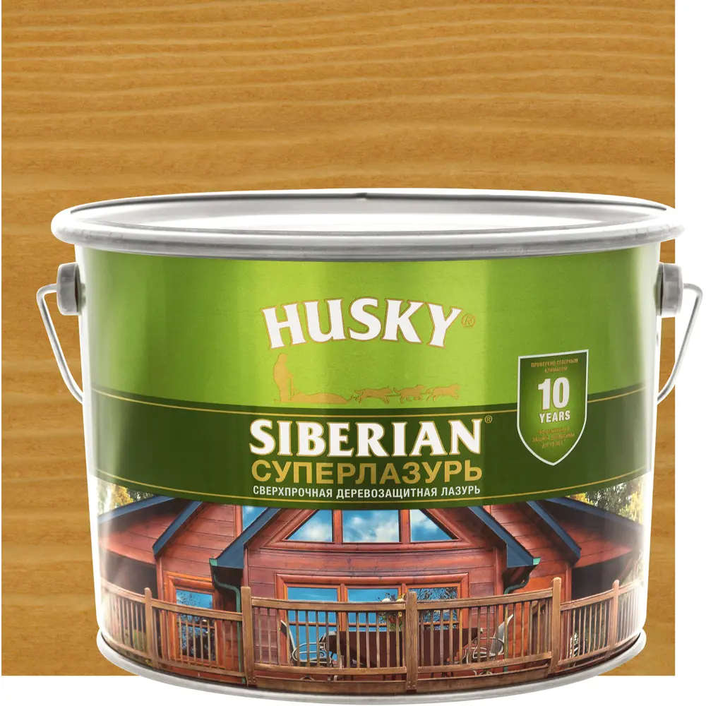 Husky Siberian Суперлазурь для дерева - защитный антисептик Орегон 9 л 83630958 STLM-0043054