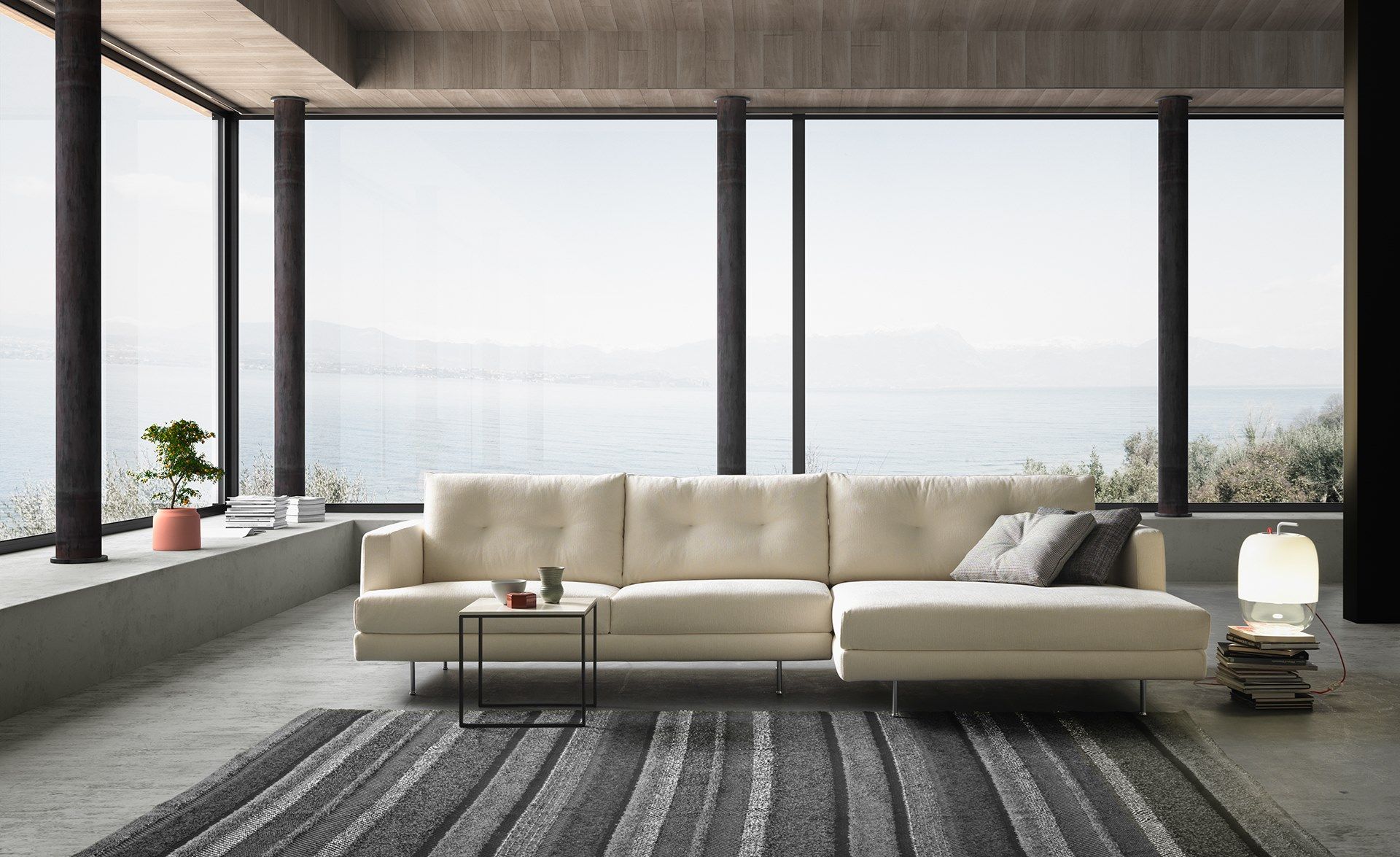 Секционный тканевый диван с полуостровом VALENTINI Maxime ARCH-00031870 - Вид №6