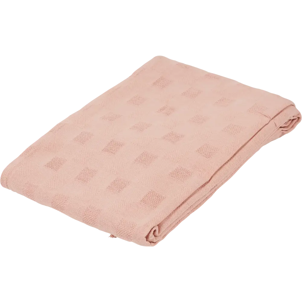 Покрывало 160x220 см хлопок цвет розовый Atmosphera STLM-2006622