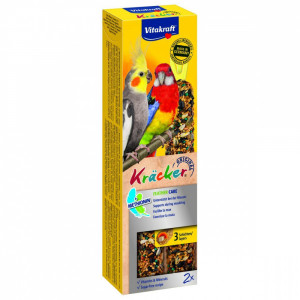 Т00009837 Лакомство для птиц Крекеры для крупных, средних попугаев при линьке (2шт.уп) VITAKRAFT