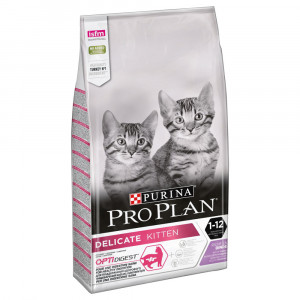 ПР0059675 Корм для котят DELICATE с чувствительным пищеварением, индейка сух. 10кг Pro Plan