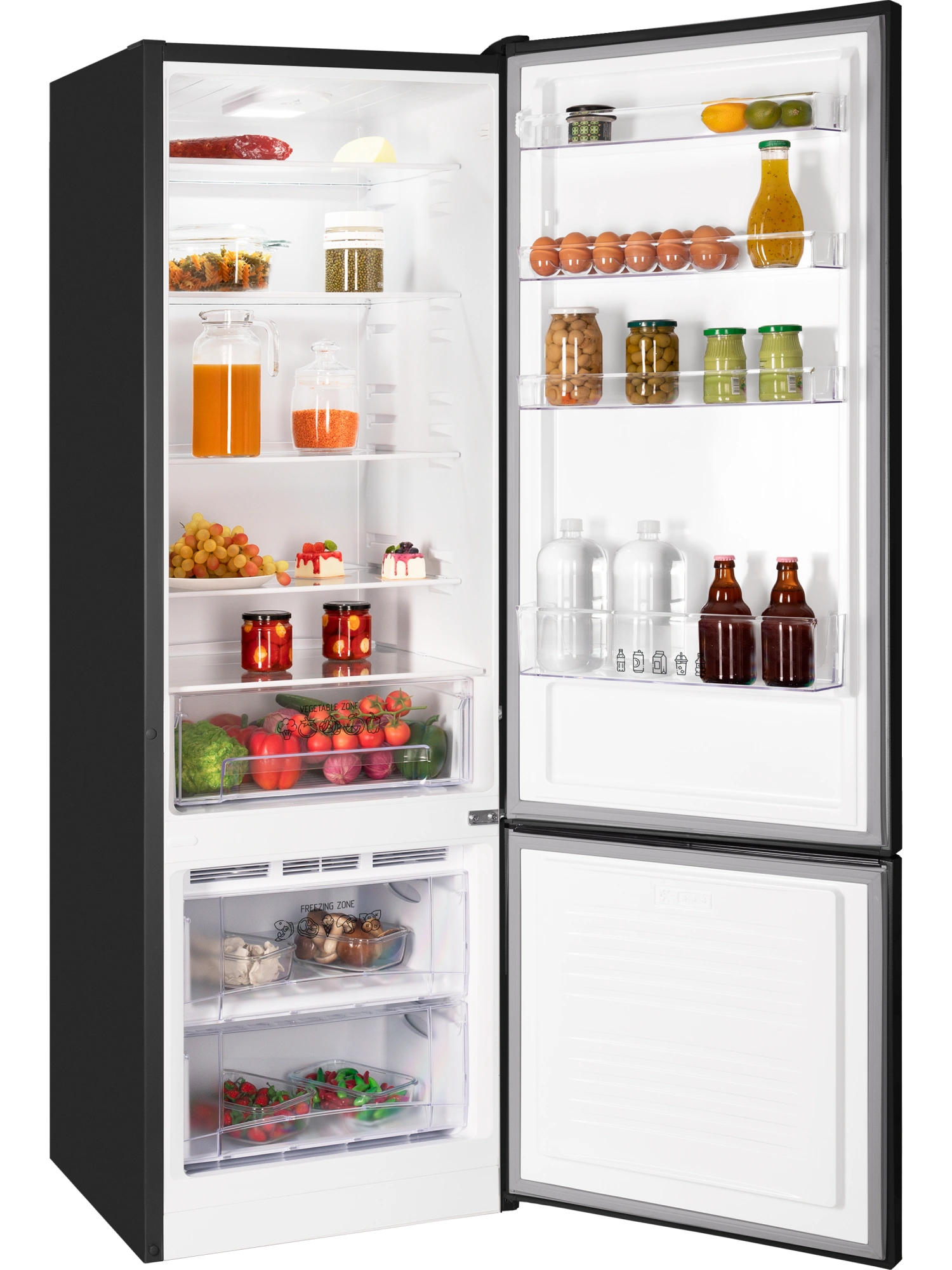 9291891 Холодильник с морозильником   NORD NRB 124 B черный STDN-0032645 - Вид №1