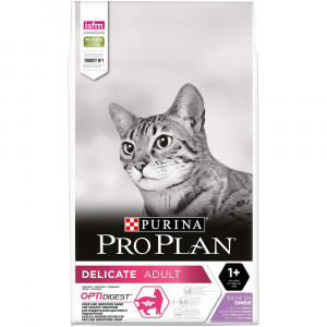 ПР0019726 Корм для кошек с чувствительным пищеварением или особыми предпочтениями в еде, индейка сух. 10 кг Pro Plan