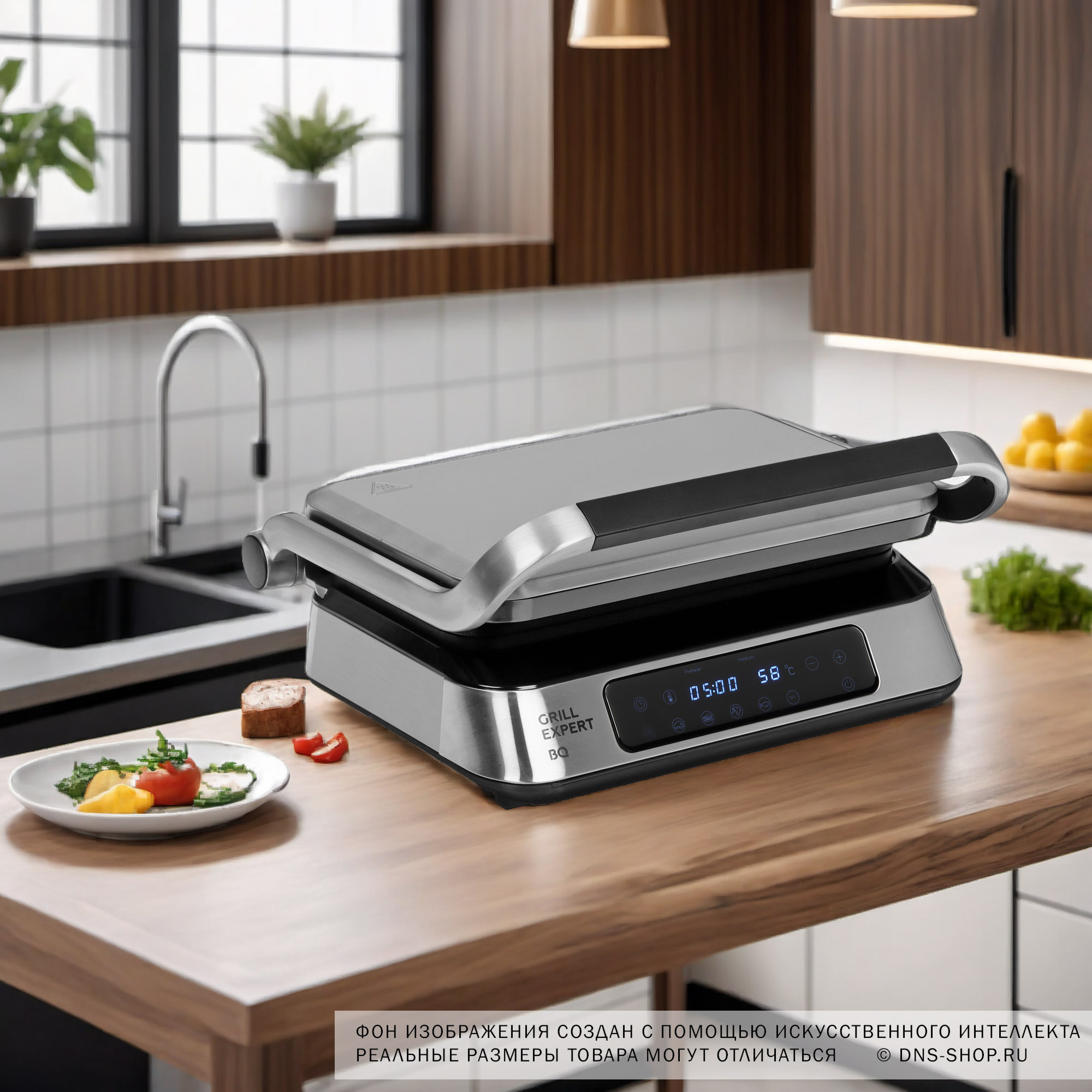 9116881 Гриль BQ GR3000 серебристый STDN-0111572 - Вид №10