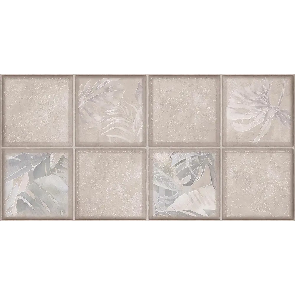 Настенная плитка Azori Maiolica Collage Crema 31.5x63 см 1.59 м² матовый цвет бежевый 84735787 STLM-2198121 Kerlife