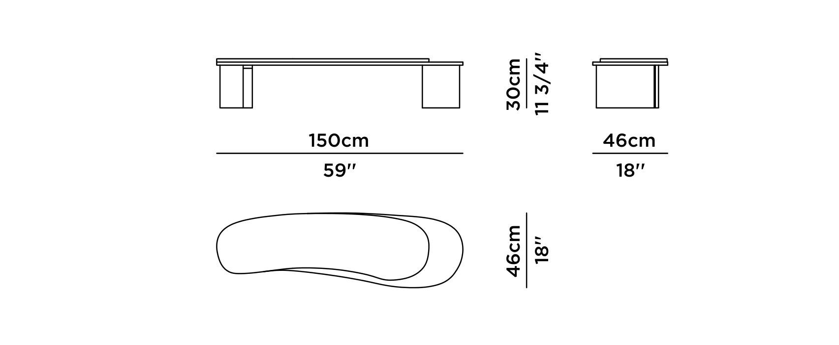 Низкий деревянный журнальный столик Greenapple Armona ARCH-00070165 - Вид №10