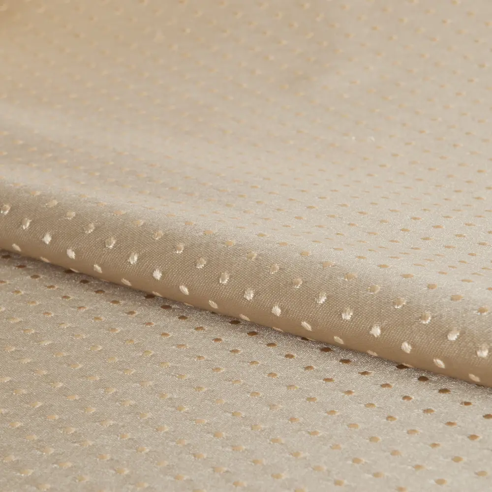 Ткань жаккард «Горошек» ширина 280 см цвет бежевый ТОРГОВЫЙ ДОМ ТЕКСТИЛЬ STLM-2209895