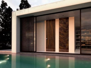 Ghizzi & Benatti Распашная дверь из дерева заподлицо со стеной Glossy
