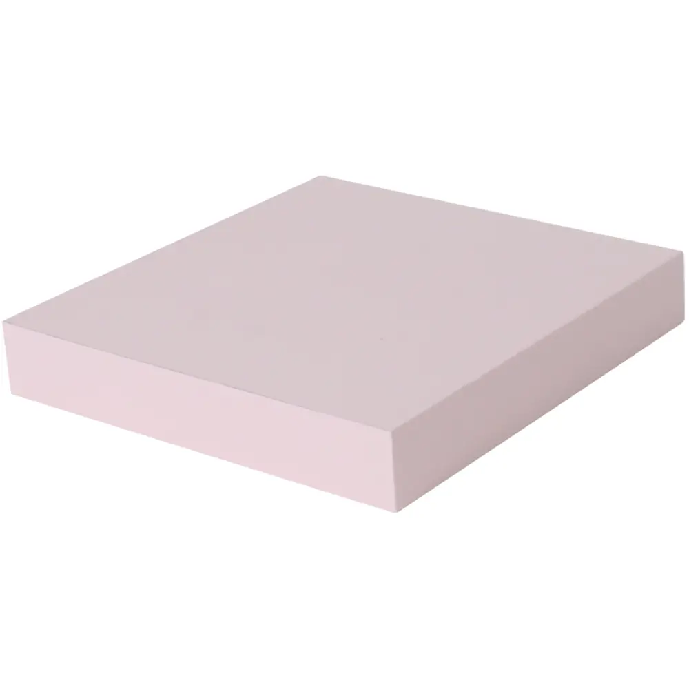 Полка мебельная прямая Spaceo 23x23.5x3.8 см МДФ цвет розовый STLM-2145502