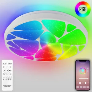 90960976 Люстра потолочная светодиодная NATALI KOVALTSEVA INNOVATION STYLE 83120 COLORFUL RGB 15 м² изменение цвета RGB цвет белый 90960976 Люстра потолочная светодиодная NATALI KOVALTSEVA INNOVATION STYLE 83120 COLORFUL RGB 15 м² изменение цвета RGB цвет