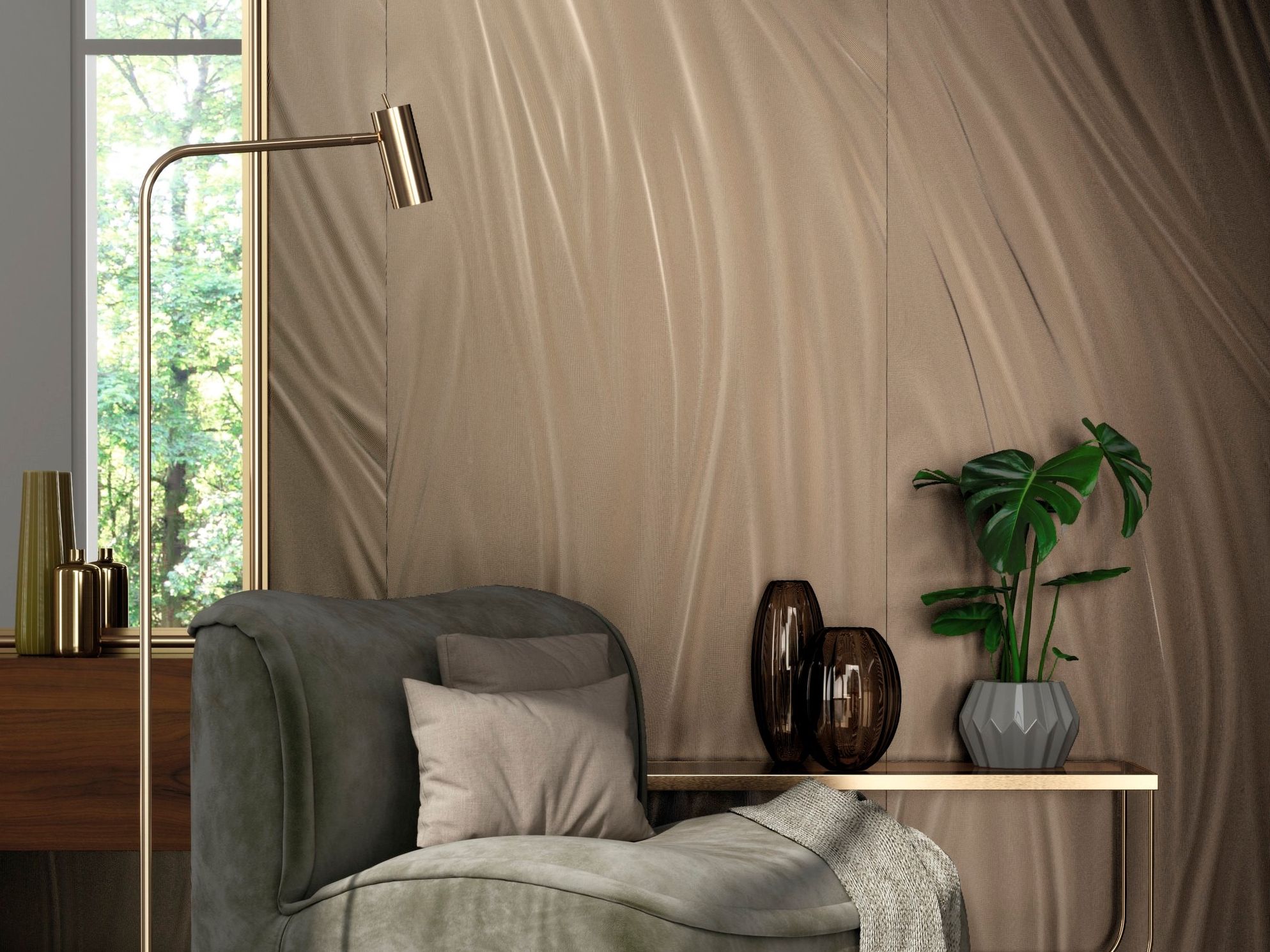 Антибактериальное покрытие из керамогранита для интерьера Fiandre свет ARCH-00150502