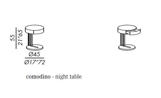 Тумбочка с ящиками Meridiani Ralf ARCH-00145006 - Вид №1