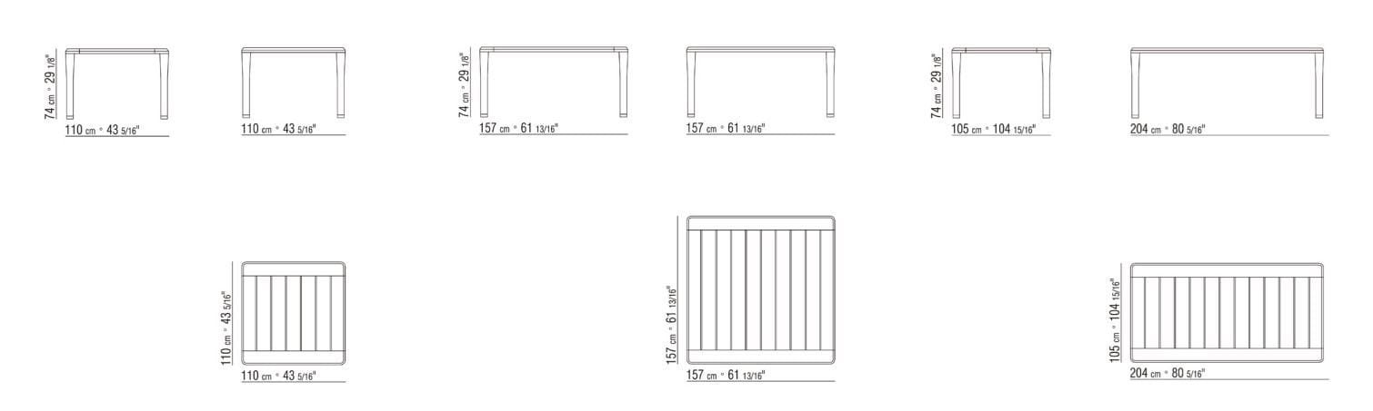 Прямоугольный садовый стол в ироко Flexform Kobo Outdoor ARCH-00109690 - Вид №5