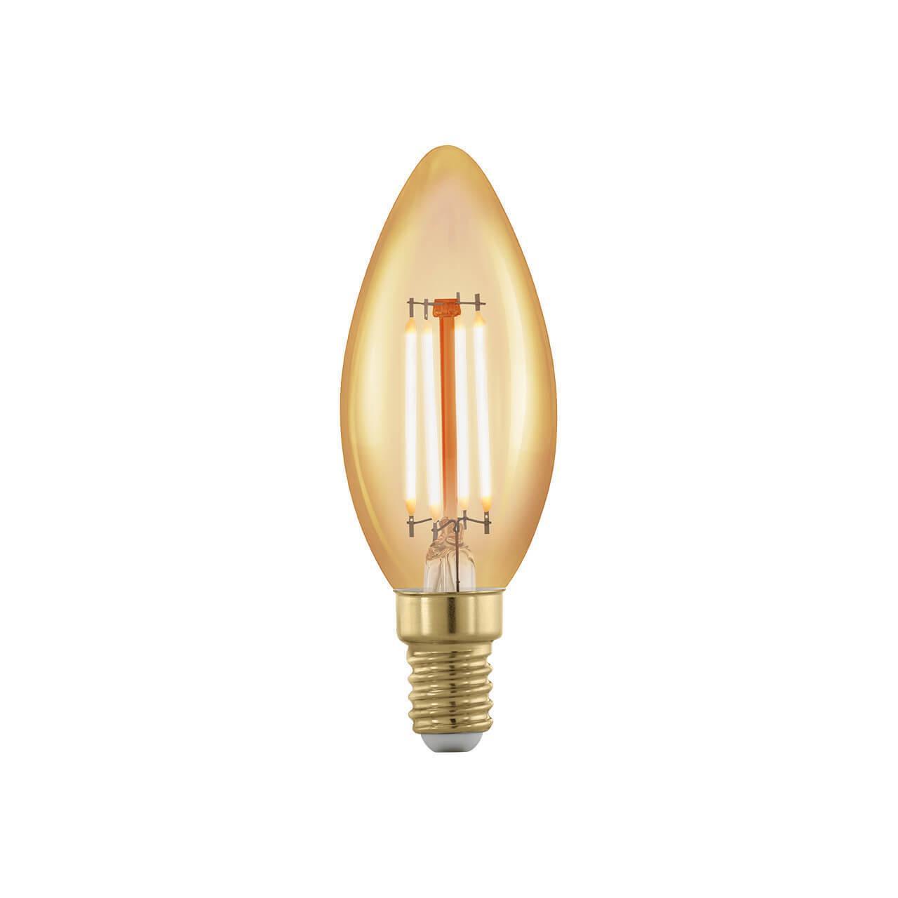 11698 Лампа светодиодная филаментная диммируемая E14 4W 1700К золотая Eglo LM_LED_E14