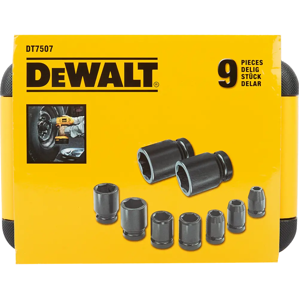 Набор торцевых головок ударных Dewalt DEWDT7507QZ 1/2 дюйма, 9 шт STLM-2114160 - Вид №4