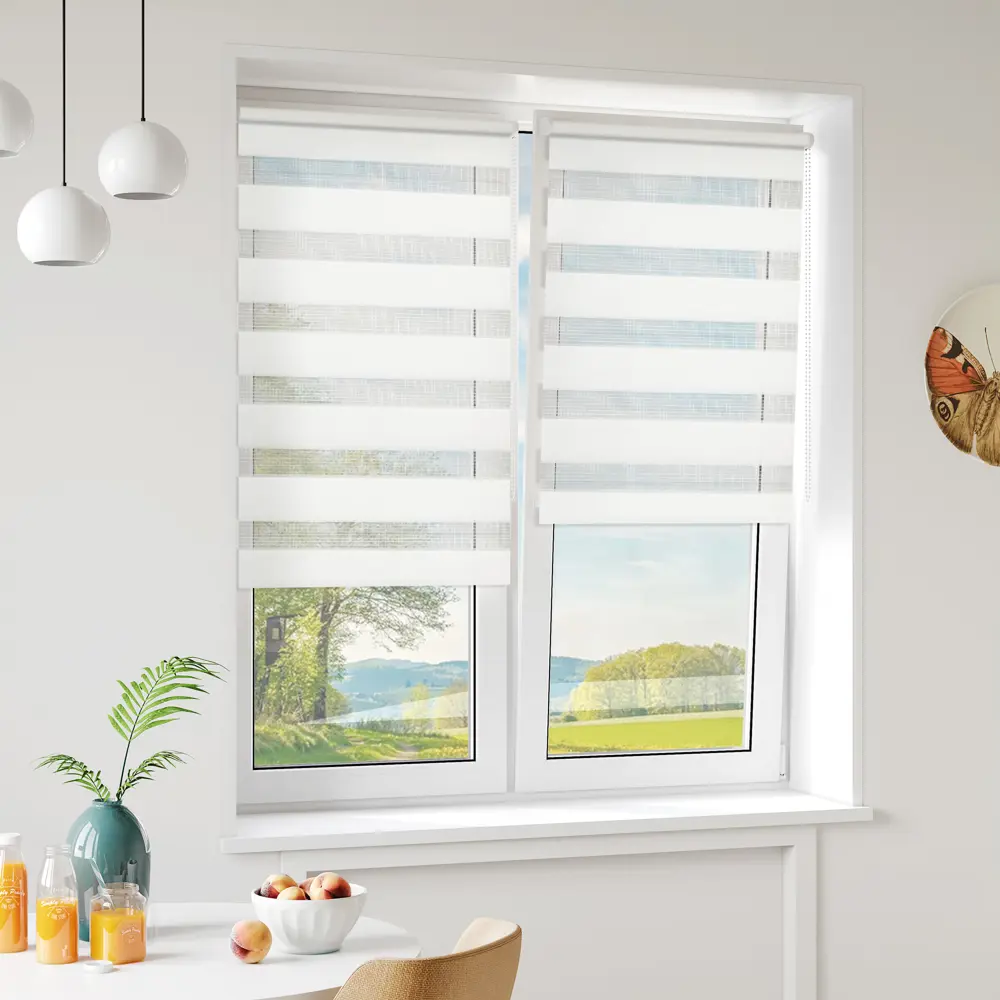 Штора рулонная день-ночь Мелоди 70x175 см белая MIAMOZA STLM-2057973 - Вид №7