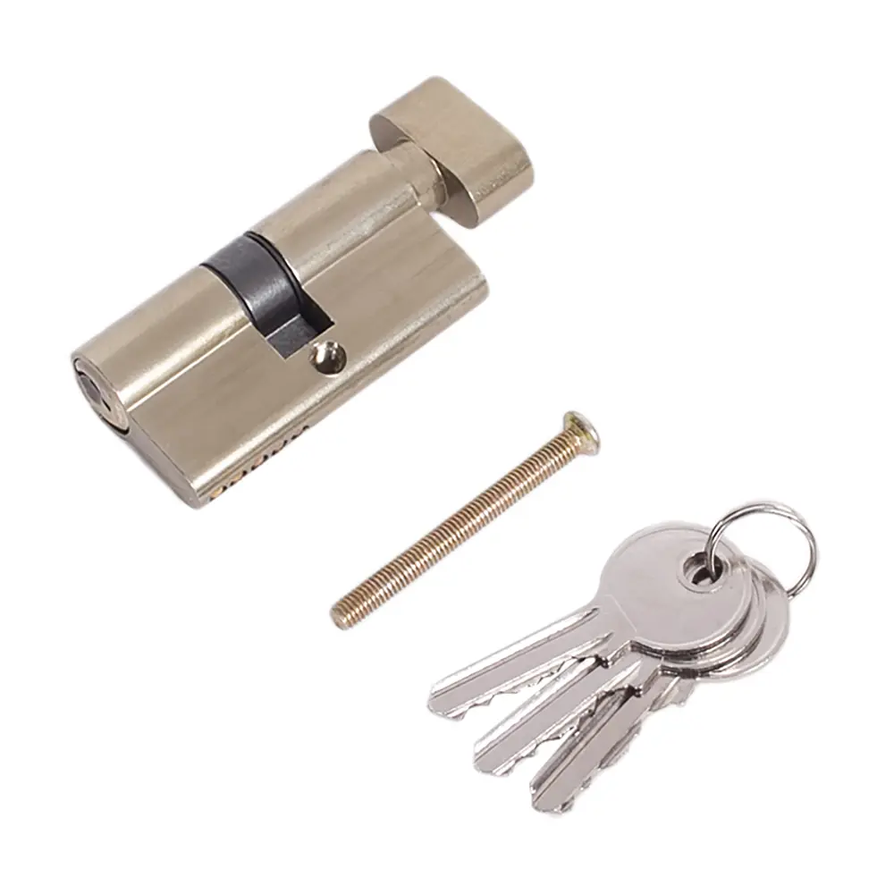 Цилиндр ключ/вертушка 30х30 бронза,Е 60 AB T01 ФАБРИКА ЗАМКОВ STLM-2123484 - Вид №1