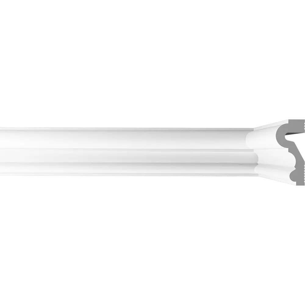 Молдинг настенный полистирол ударопрочный Bello Deco М23 белый 22x50x2000 мм STLM-2199529 - Вид №1