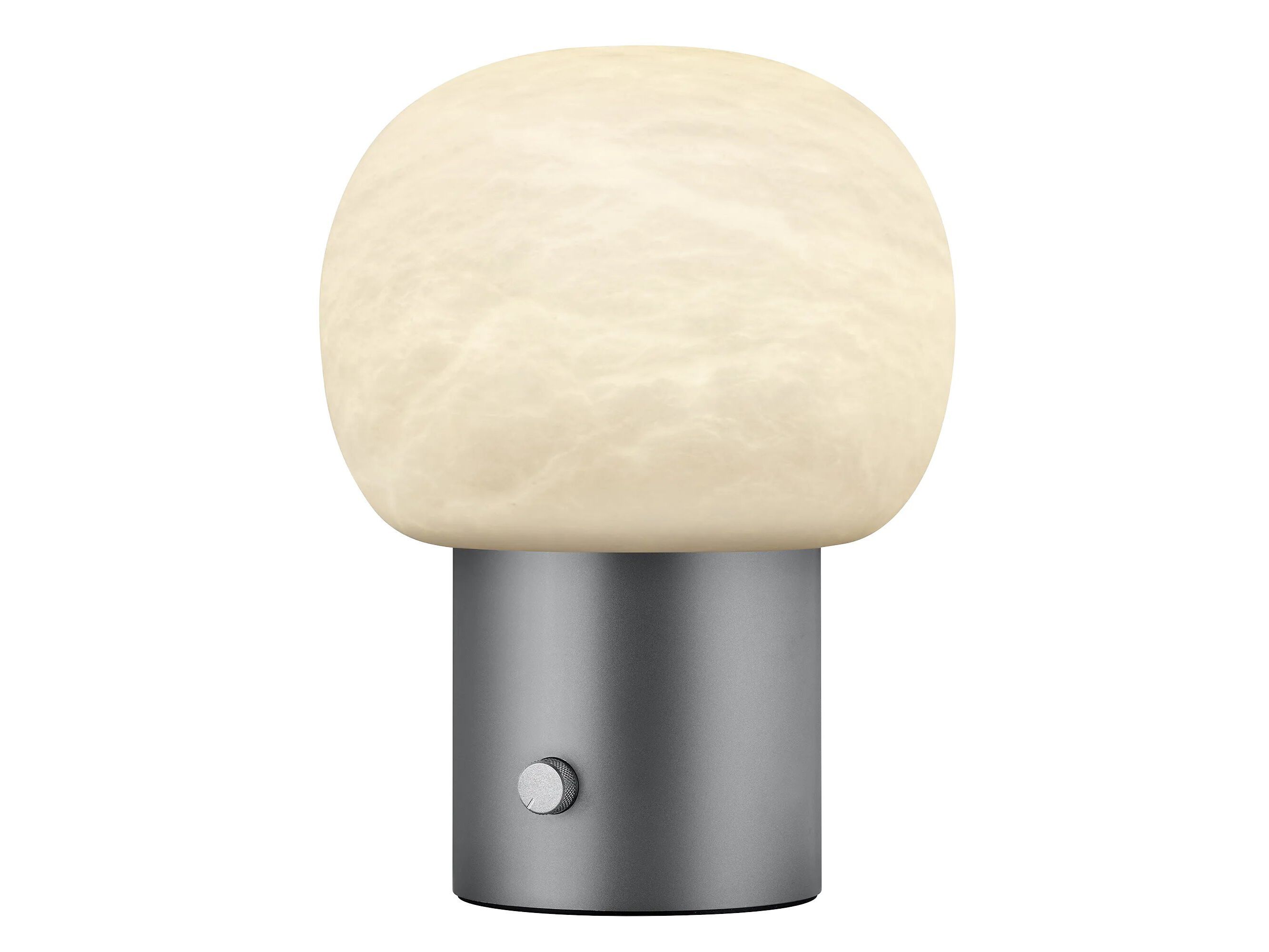 Светодиодная настольная лампа из алебастра и алюминия blomus IRIS Ø24 ARCH-00038432 - Вид №1