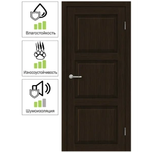 Дверь межкомнатная Адажио глухая Hardflex ламинация цвет акация 80х200 см (с замком и петлями)