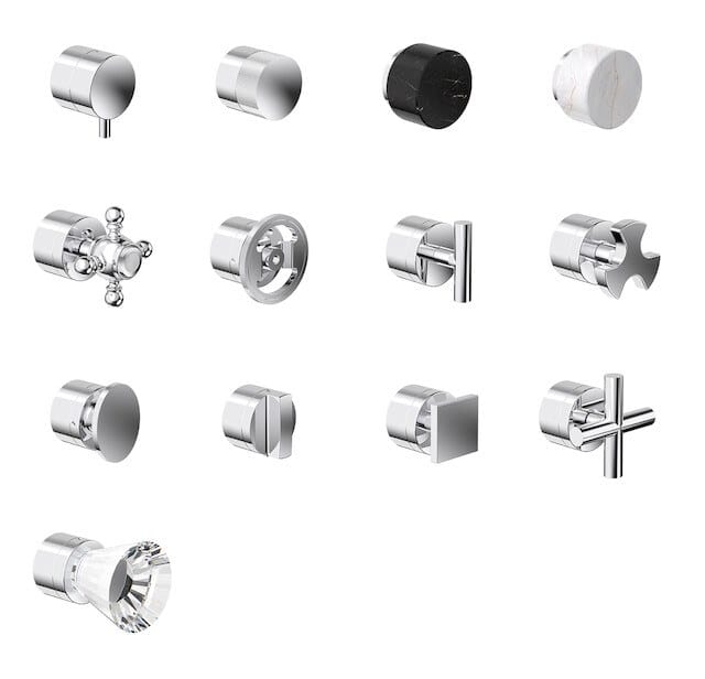 Термостатический смеситель для душа с 2 отверстиями IB Aqua ARCH-00141472 - Вид №3